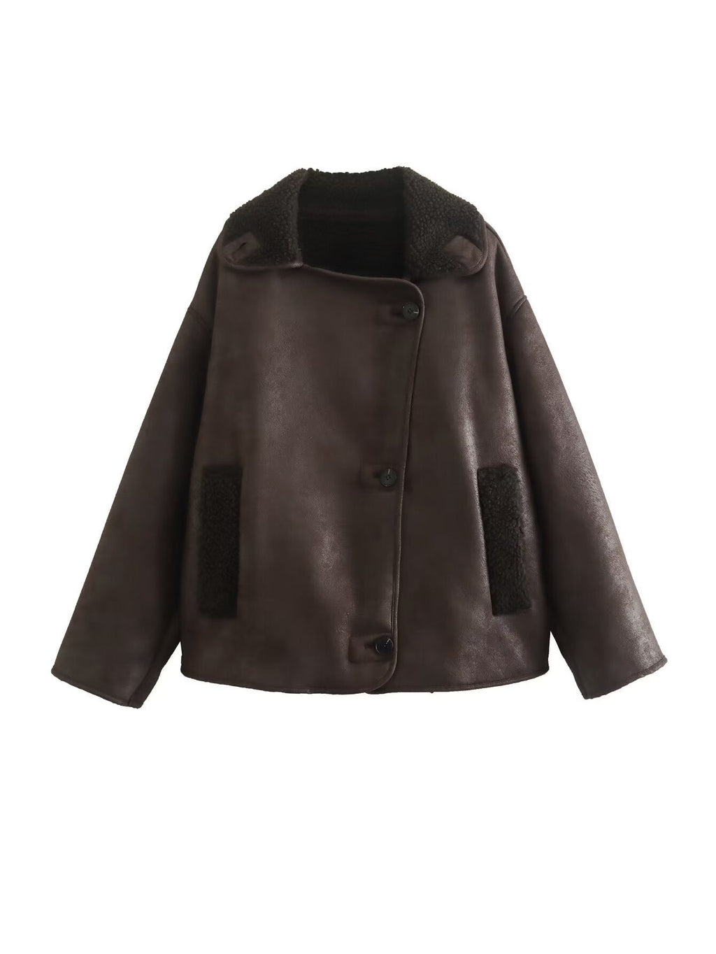 GR | Classic Short Leather Jacket Women's
