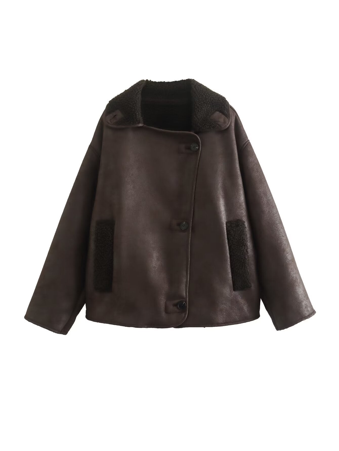 GR | Classic Short Leather Jacket Women's
