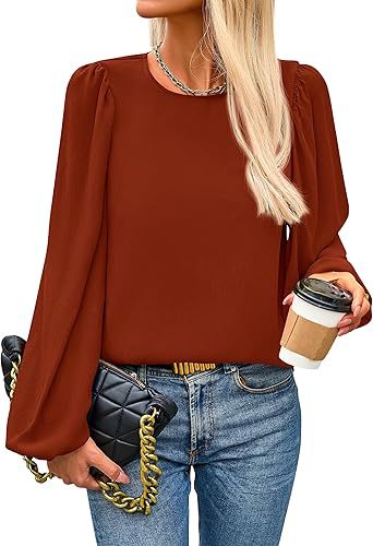 Women's blouse with cap sleeves and elegant puff sleeves, size [size missing]