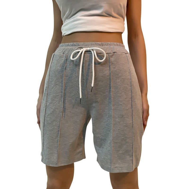 Damen Baumwoll-Shorts mit elastischem Bund und praktischen Taschen GR
