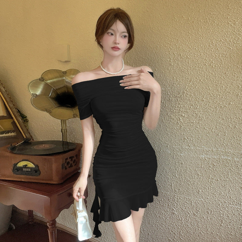 GR | Mesh Off-Shoulder Bodycon Kleid