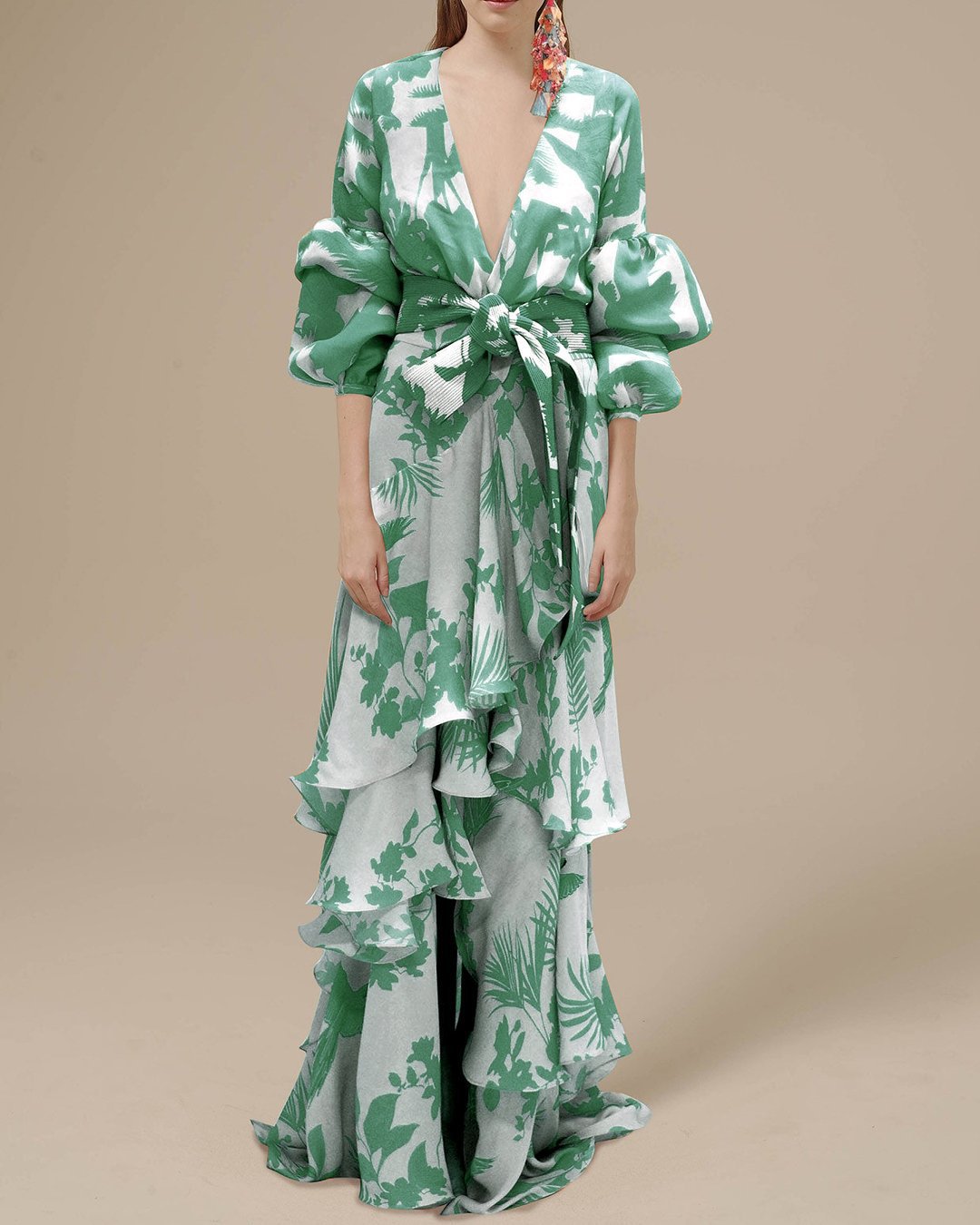 GR | Printed Chiffon Party Dress