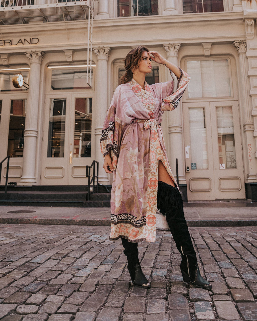 Women's beach robe in a luxurious and artistic design GR