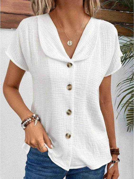 GR - Top with collar and buttons