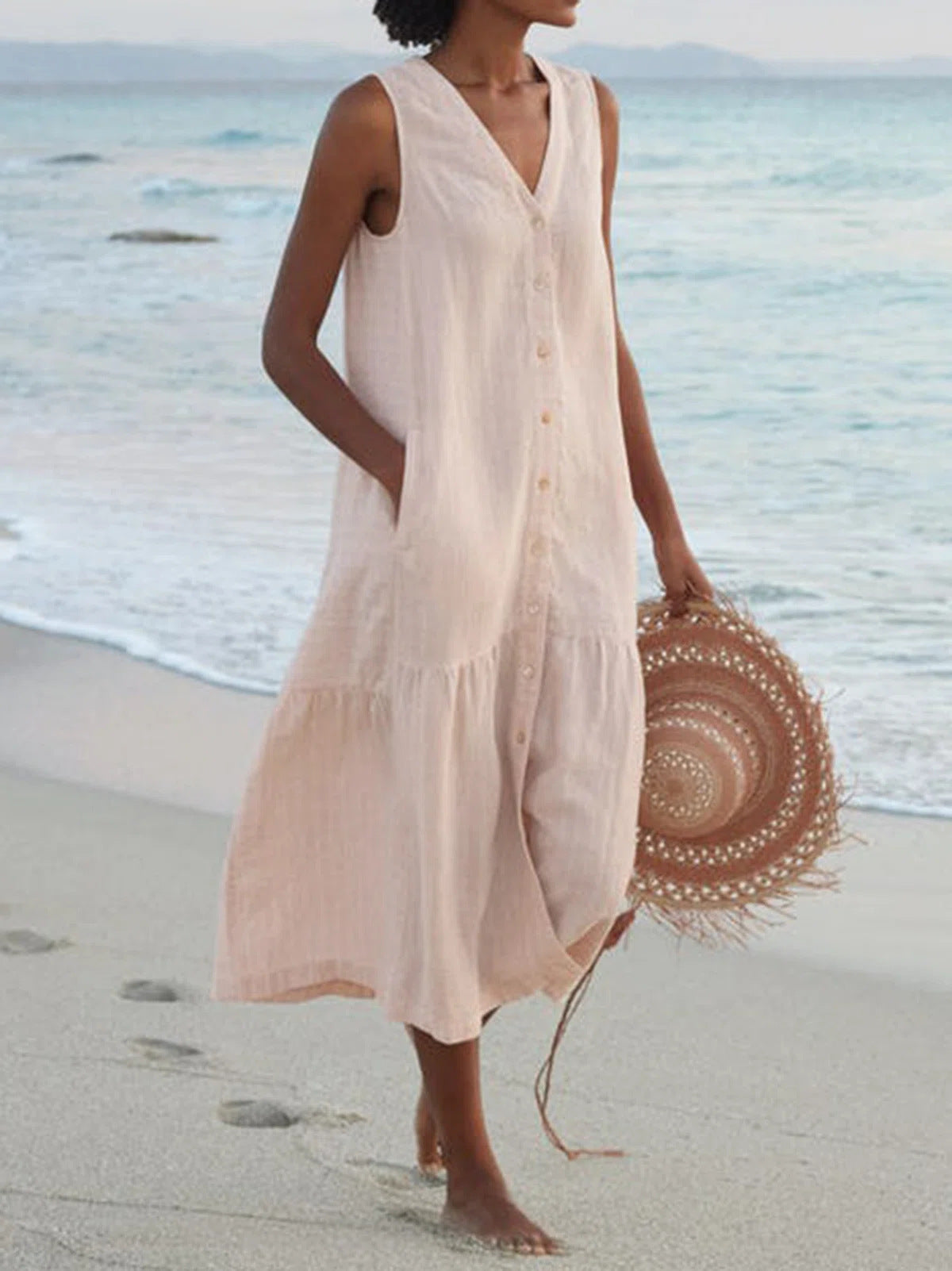 GR | Comfortable summer dress with pockets