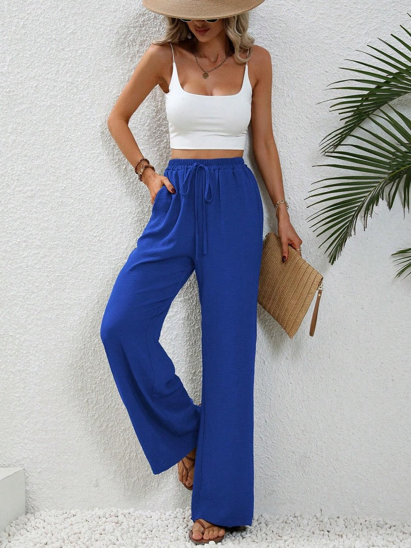 GR | Casual linen summer trousers for women