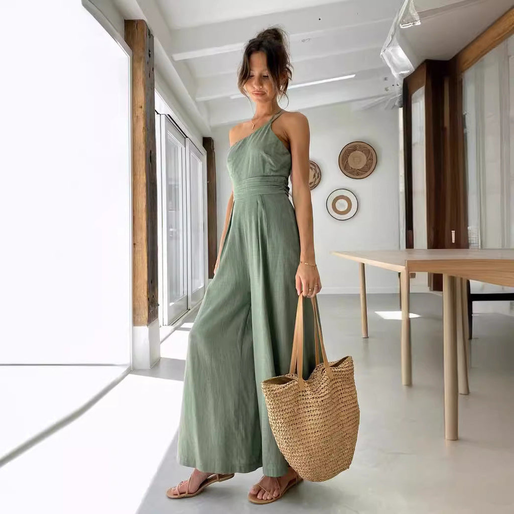 GR | Backless Double Band Jumpsuit 
