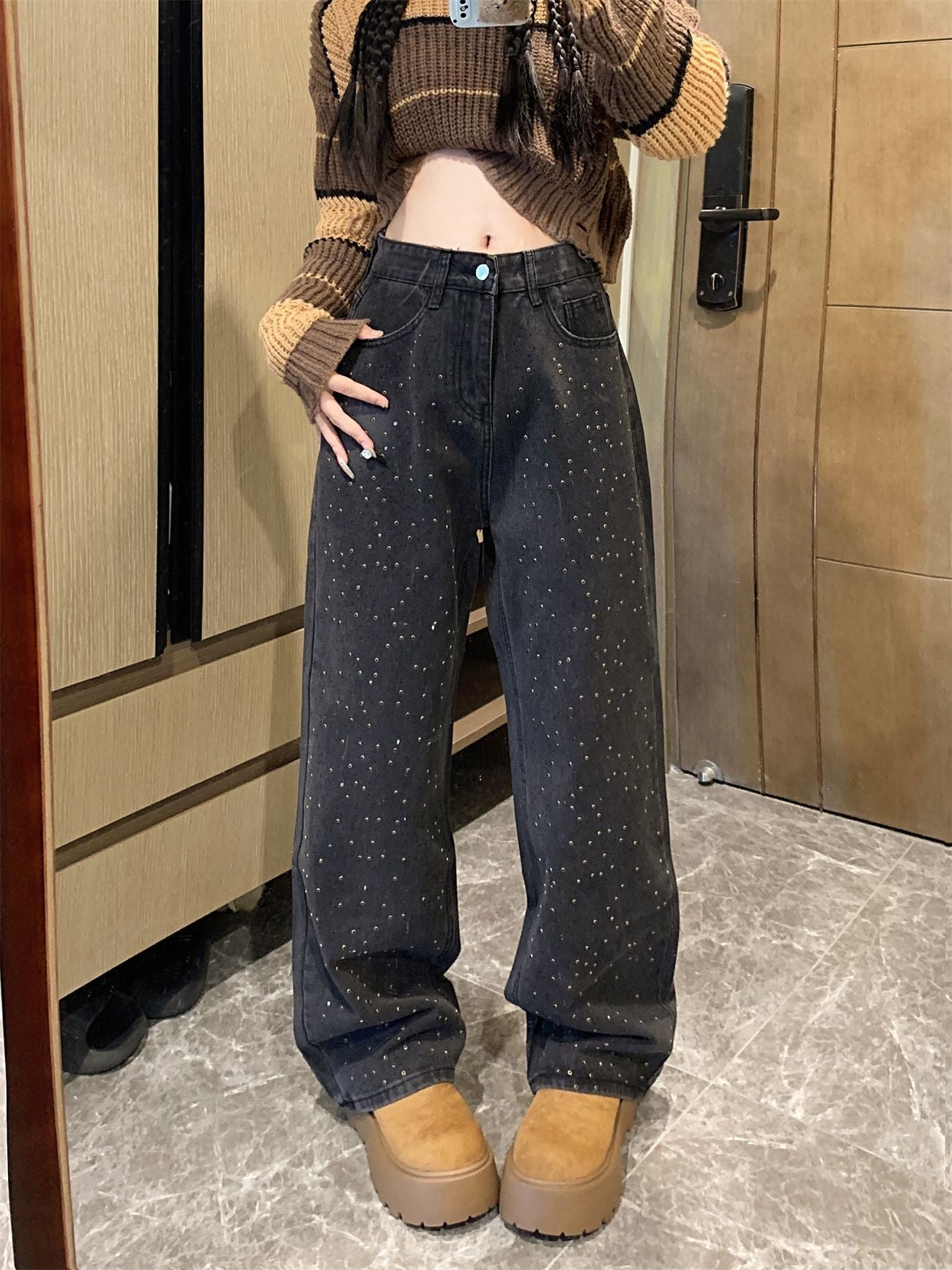 GR | Jeans Mit Glitter Für Einen Funkelnden Look