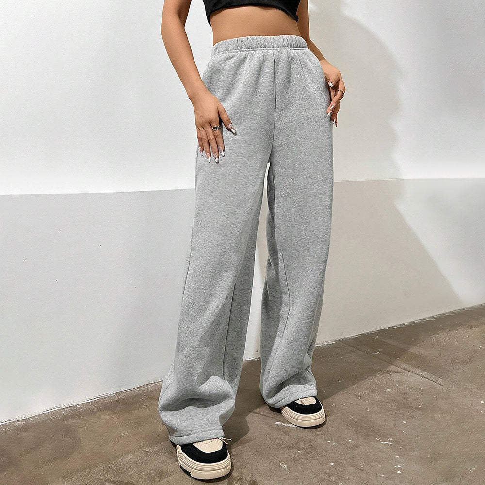 Damen weite Freizeithose aus komfortablem Sweatmaterial GR