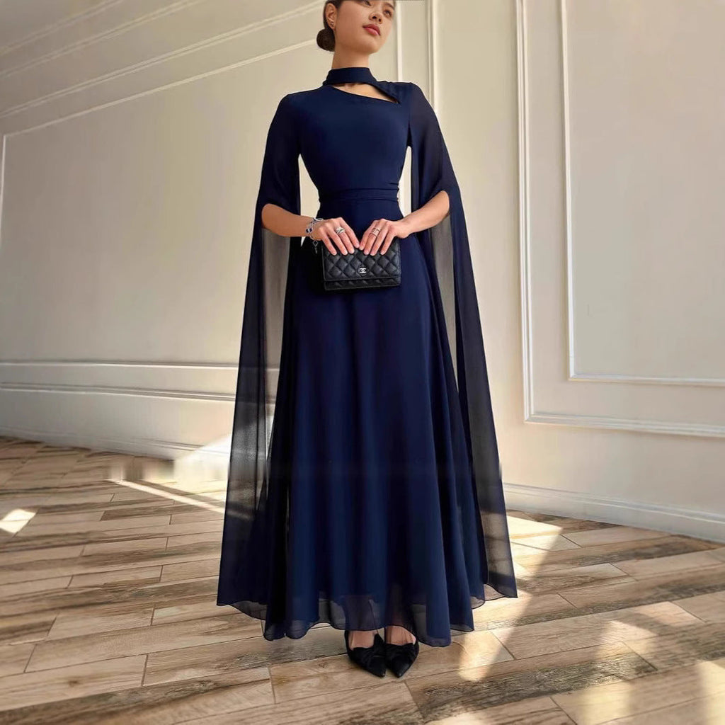 GR | Lightweight chiffon party cape