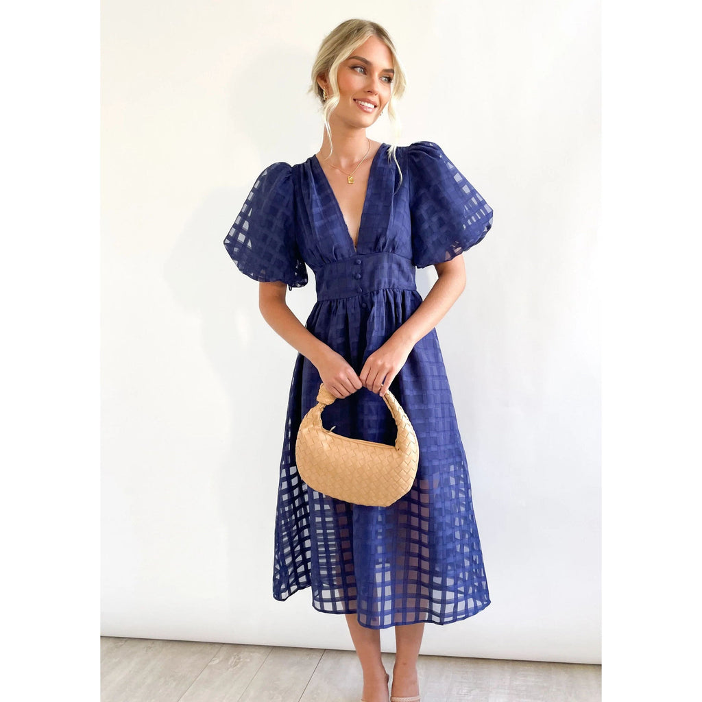 GR | Midikleid mit Puffärmeln