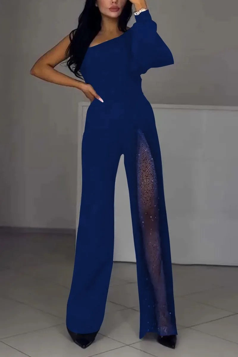 GR | Sexy one-sided high-slit jumpsuit