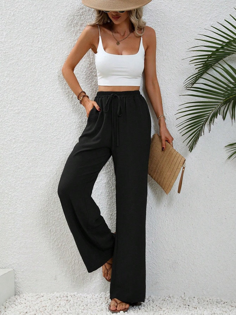 GR | Casual linen summer trousers for women