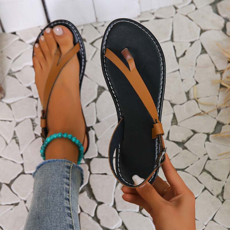 GR | Minimalist Sandals with Buckle for Women