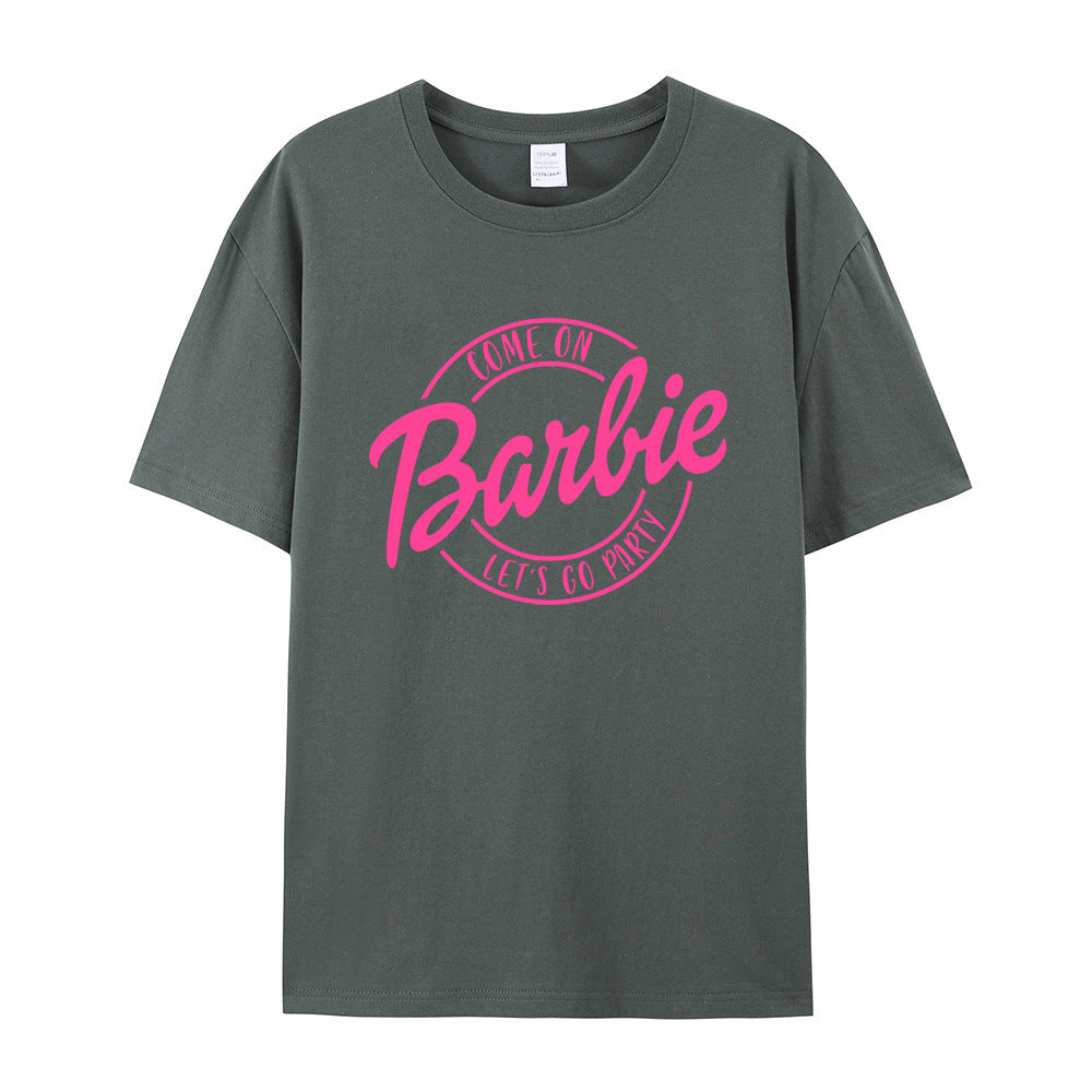 GR | Retro Party Barbie Print T-shirt