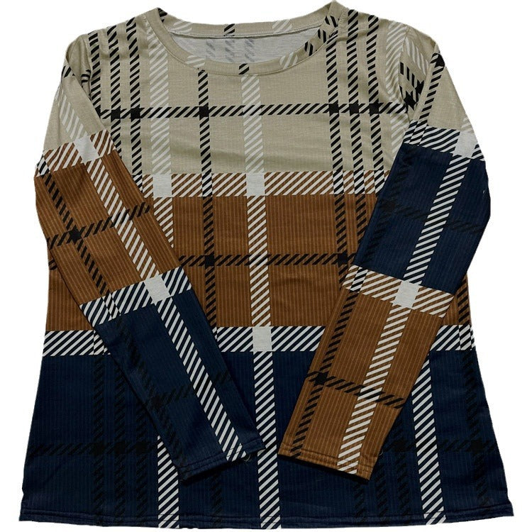GR | Printed casual pullover top 