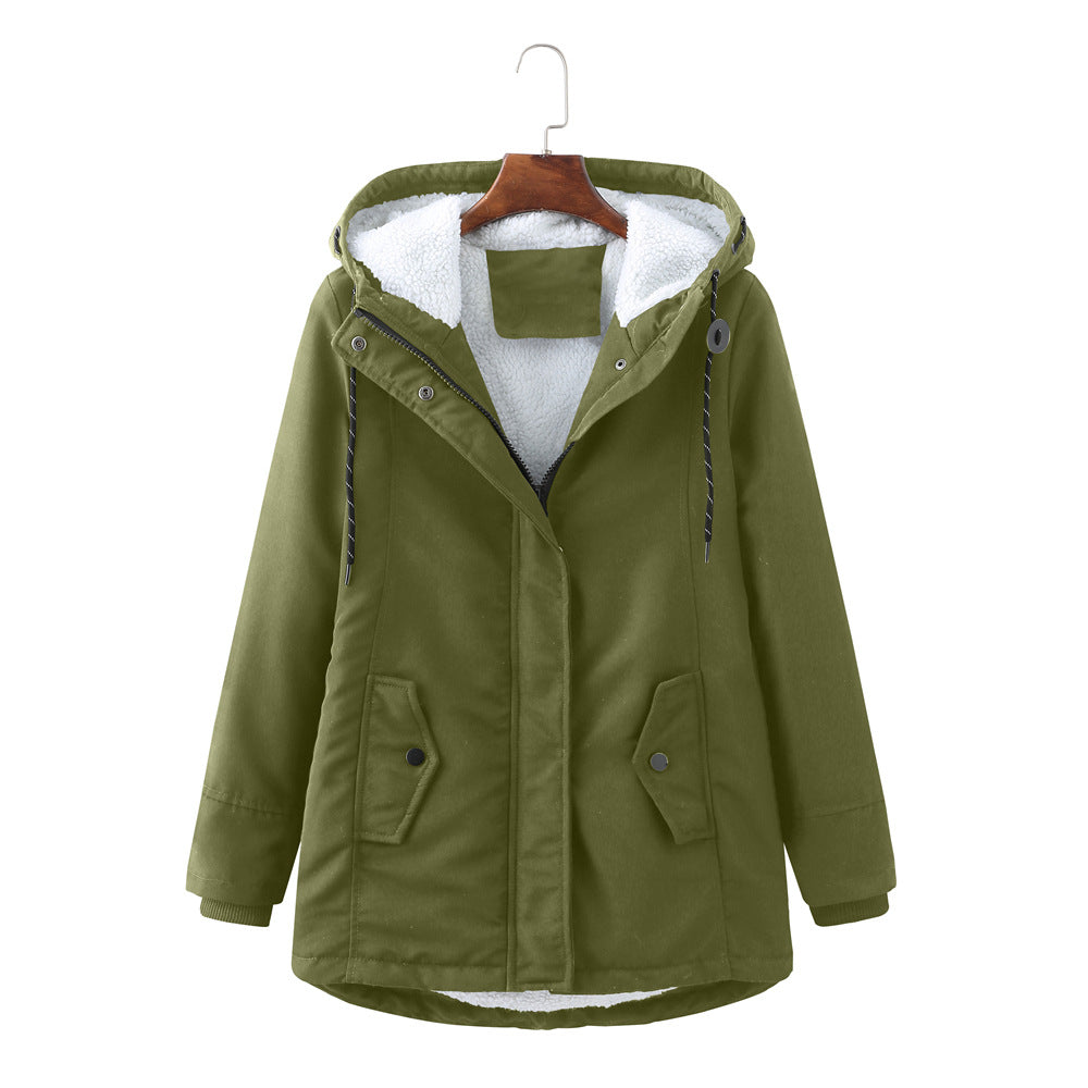 GR | Casual winter jacket with fur lining for women