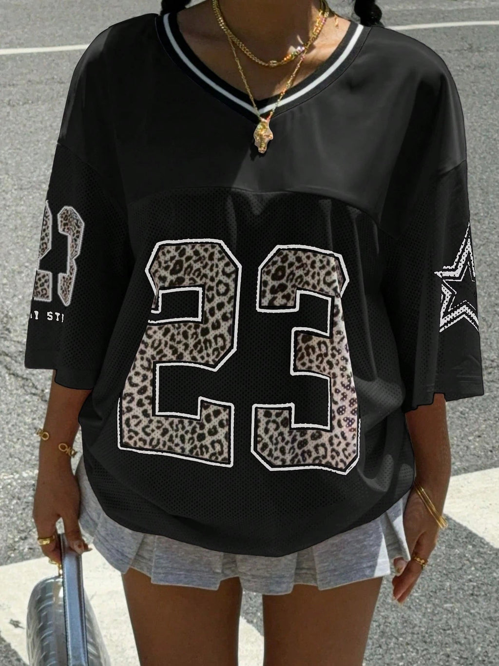 GR | Jersey Shirt with Animal Print Sporty, Trendy & Streetstyle Ready