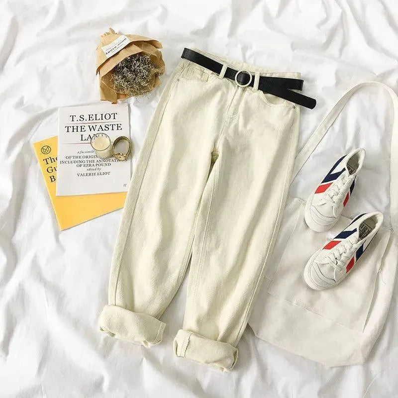 GR | Women high-waisted jeans straight