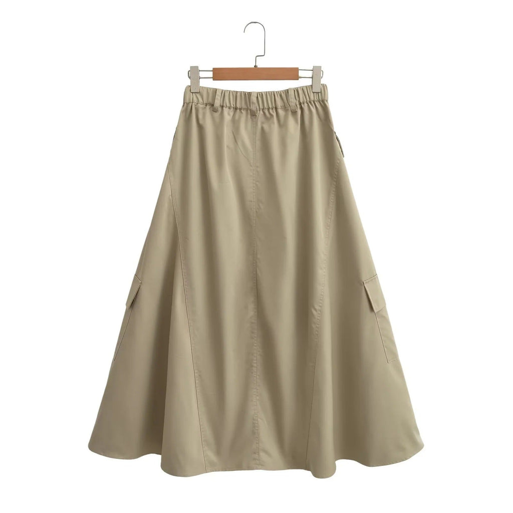 Damen Cargo-Rock mit praktischen Taschen und elegantem Schnitt GR