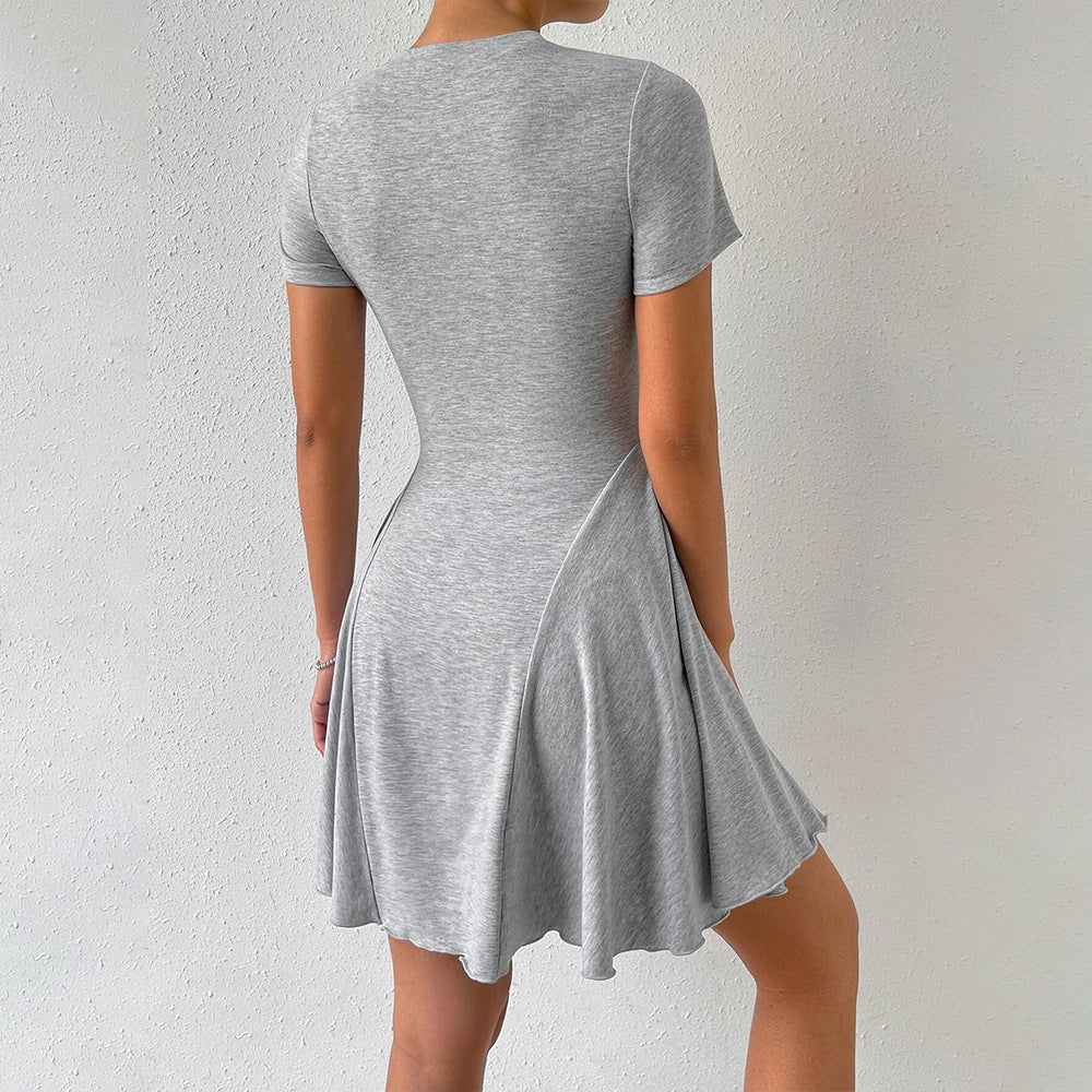 Women's casual dress with a flattering cut and elegant A-line silhouette, size S