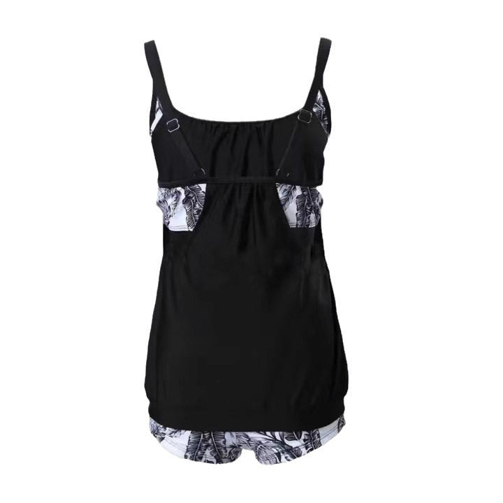 GR | Women's tankini set with floral shorts and comfortable straps