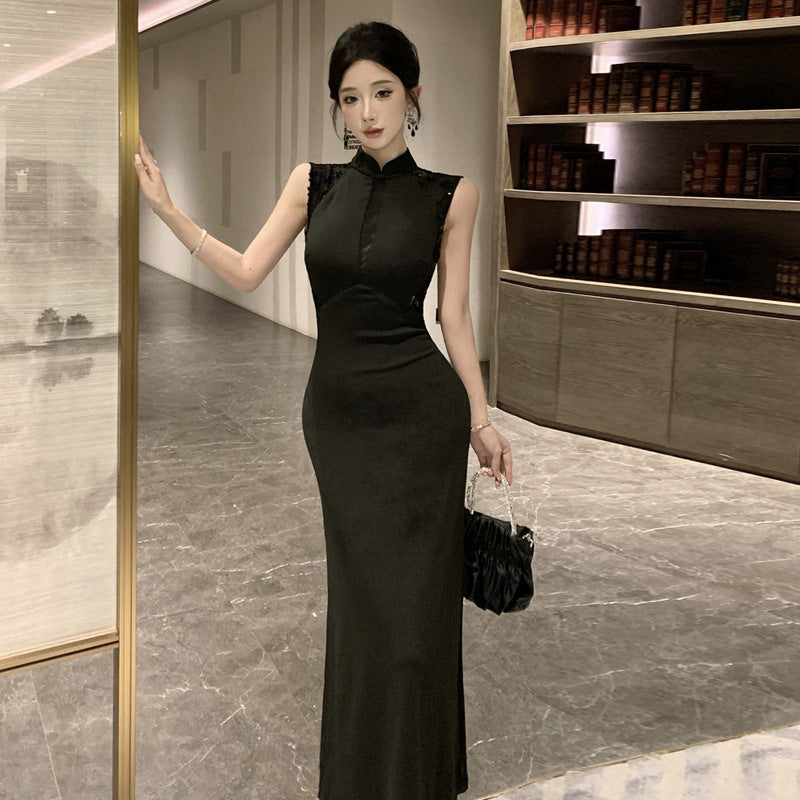 GR | Vintage Elegant Sleeveless Improved Qipao Dress