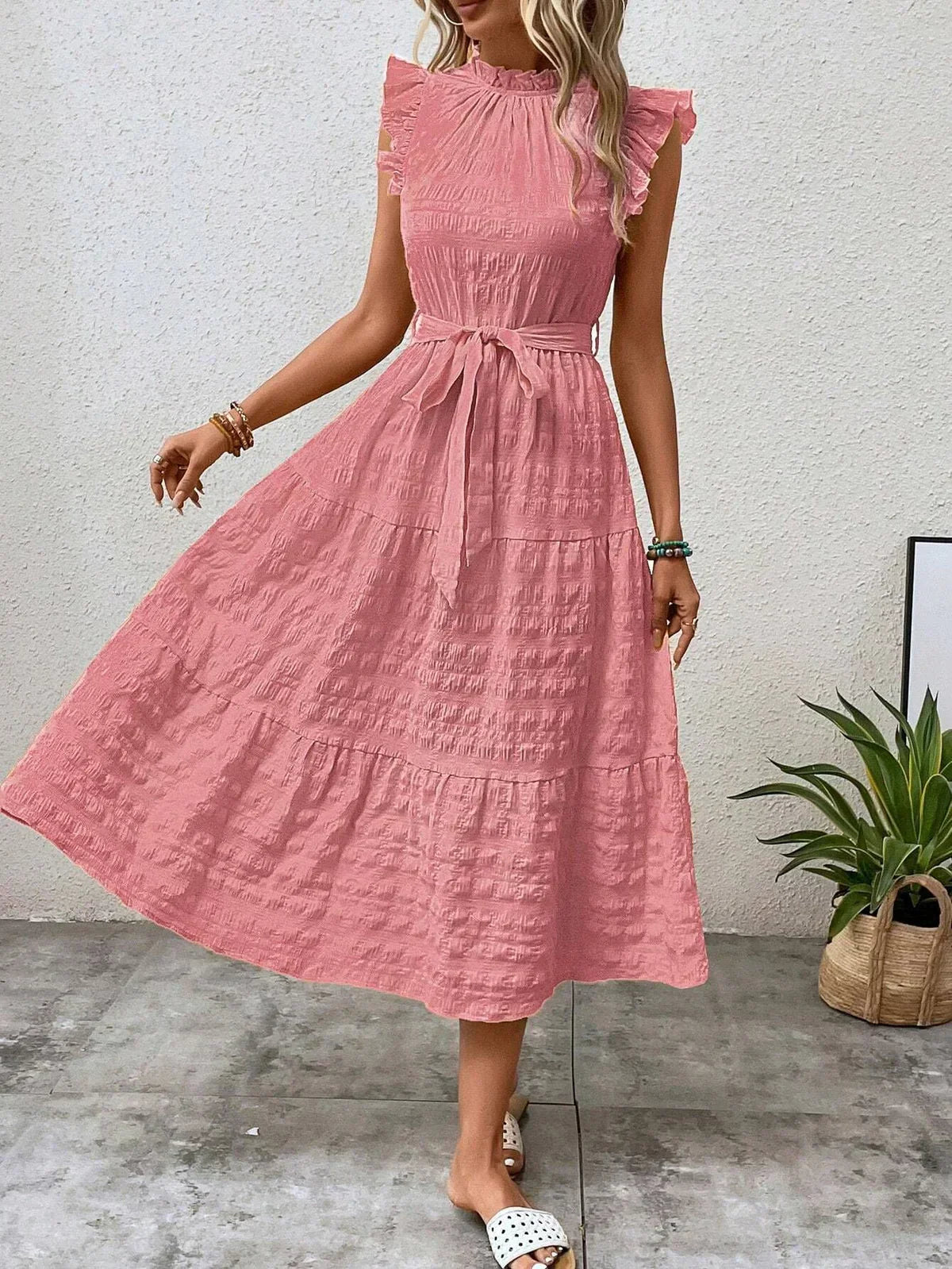 GR | Bezauberndes Midikleid aus Baumwolle