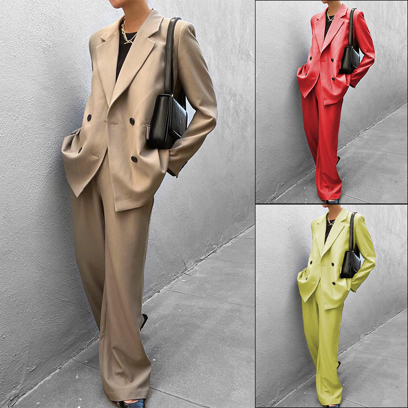 Women's suit jacket and trousers in an elegant oversized style, size GR