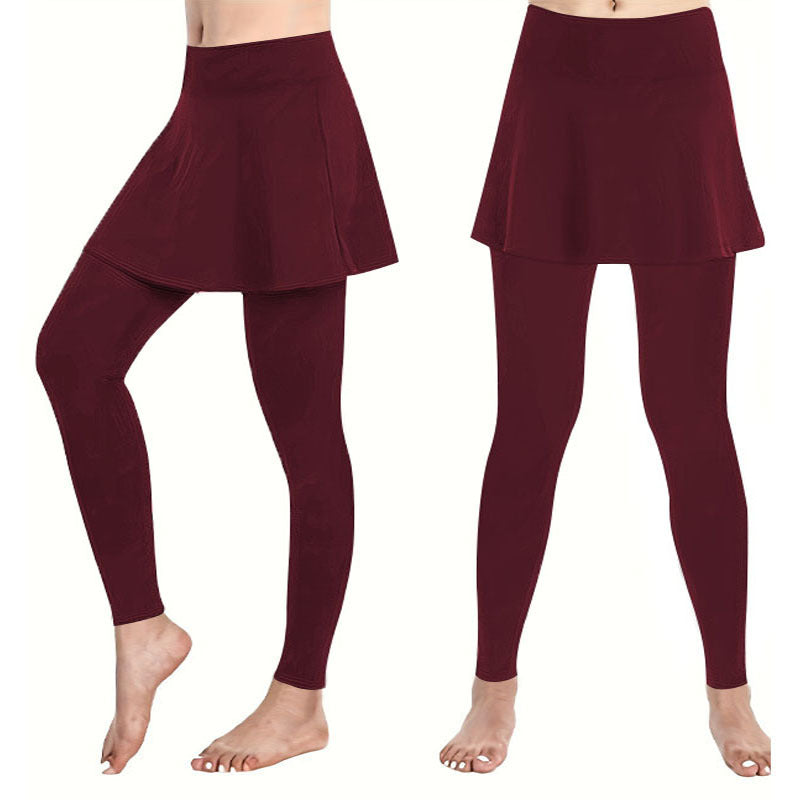 Damen Leggings mit schwingendem Rock GR
