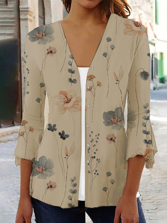 GR | Elegant top with floral pattern