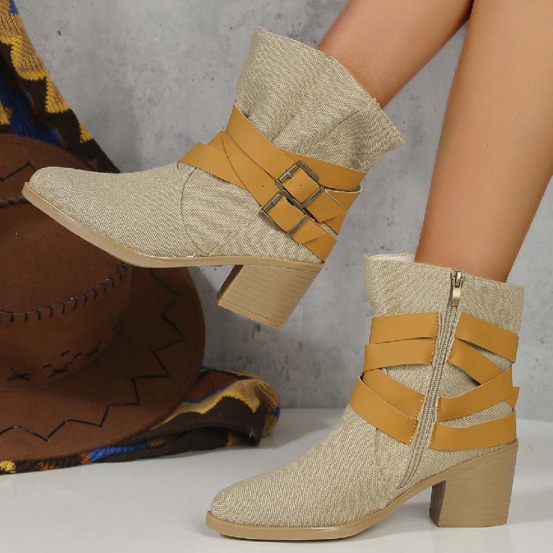 GR | Vintage Boots with Chunky Heel