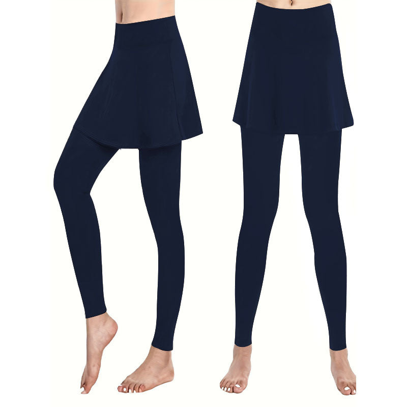 Damen Leggings mit schwingendem Rock GR
