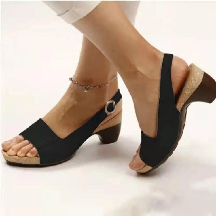 GR | Women's sandals with block heel