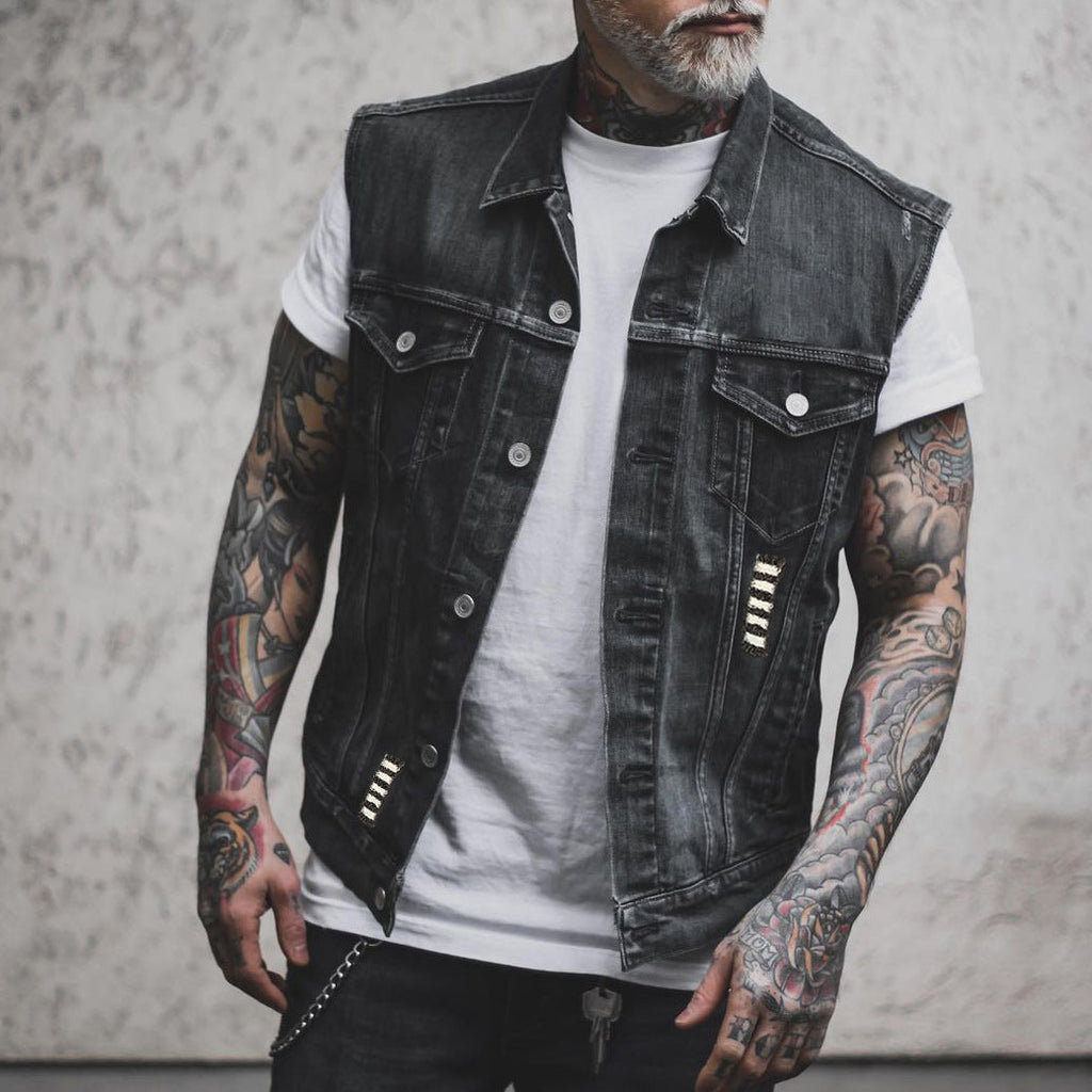 GR | Motorcycle denim vest