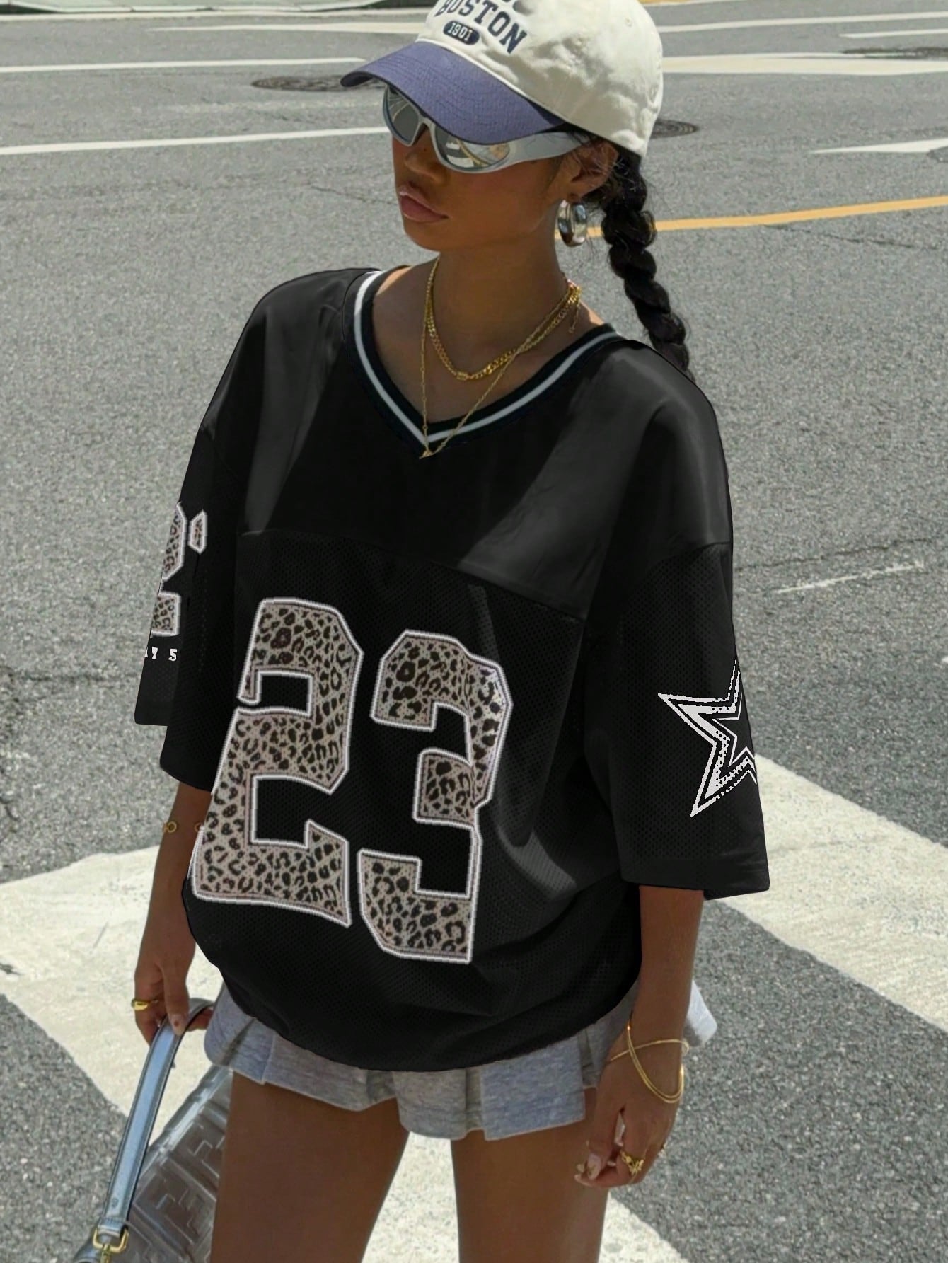 GR | Jersey Shirt with Animal Print Sporty, Trendy & Streetstyle Ready