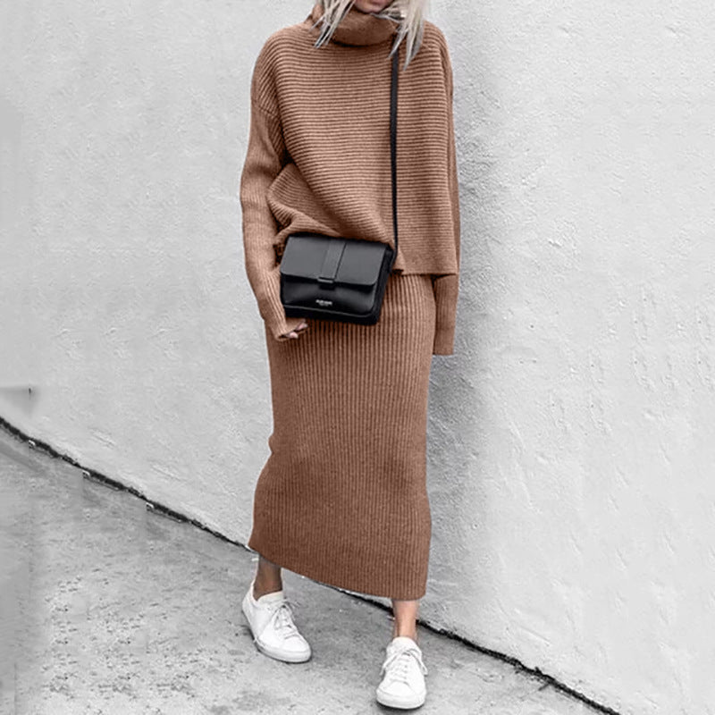 GR- New Casual Loose Fashion Long Skirt Set