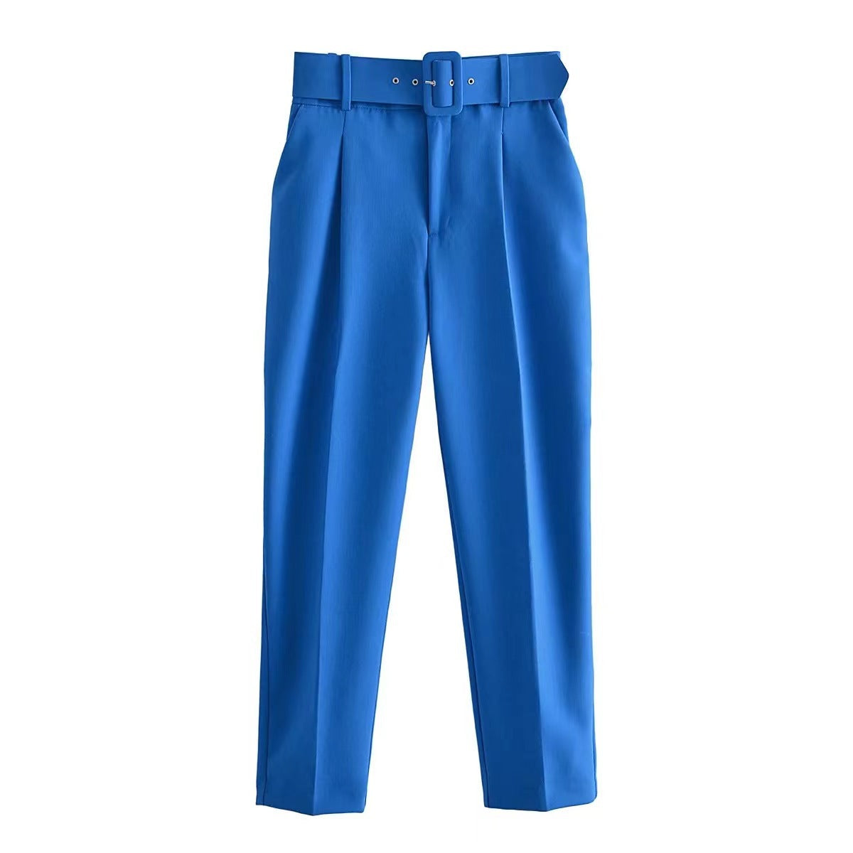 Damen weite Hochbundhose mit schickem Gürtel GR