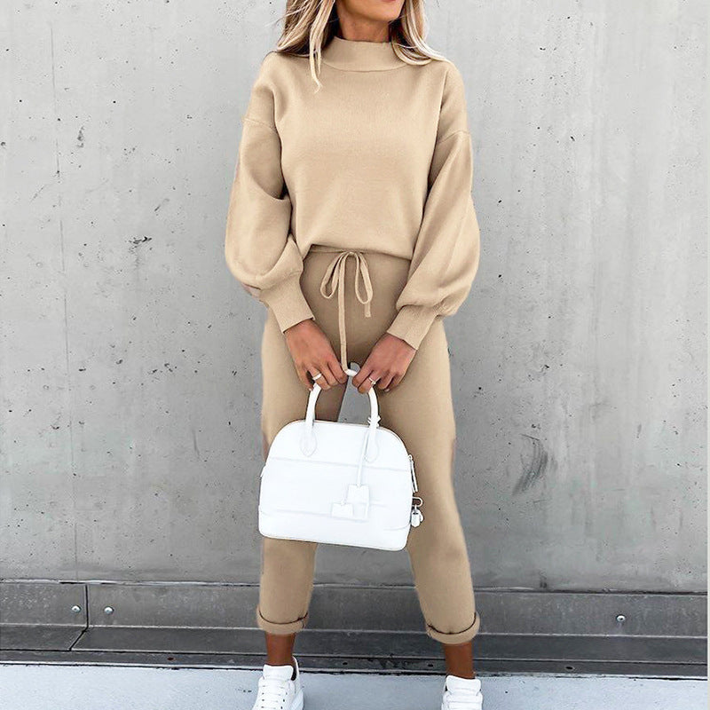 GR | Lace-up trousers two-piece set 