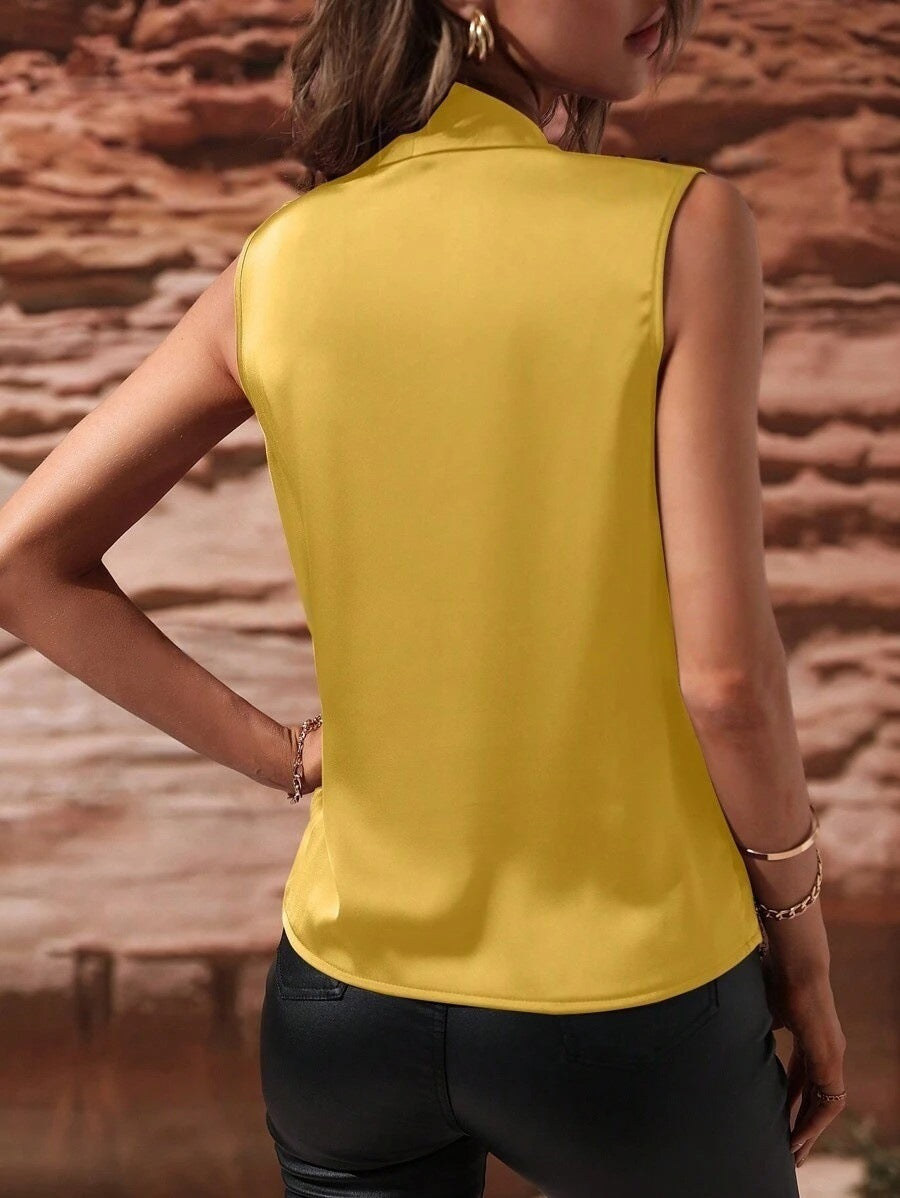 GR | Ruffled Vest Sexy Shirt Top