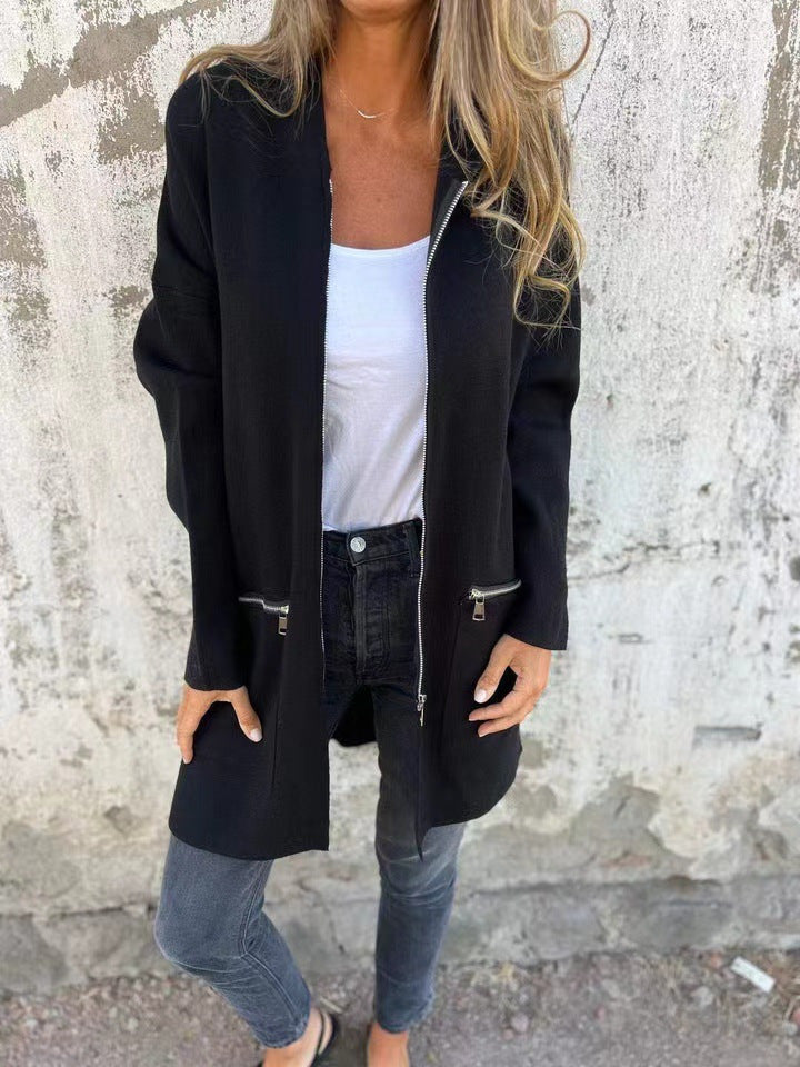 Women's stylish, cozy hooded jacket, size