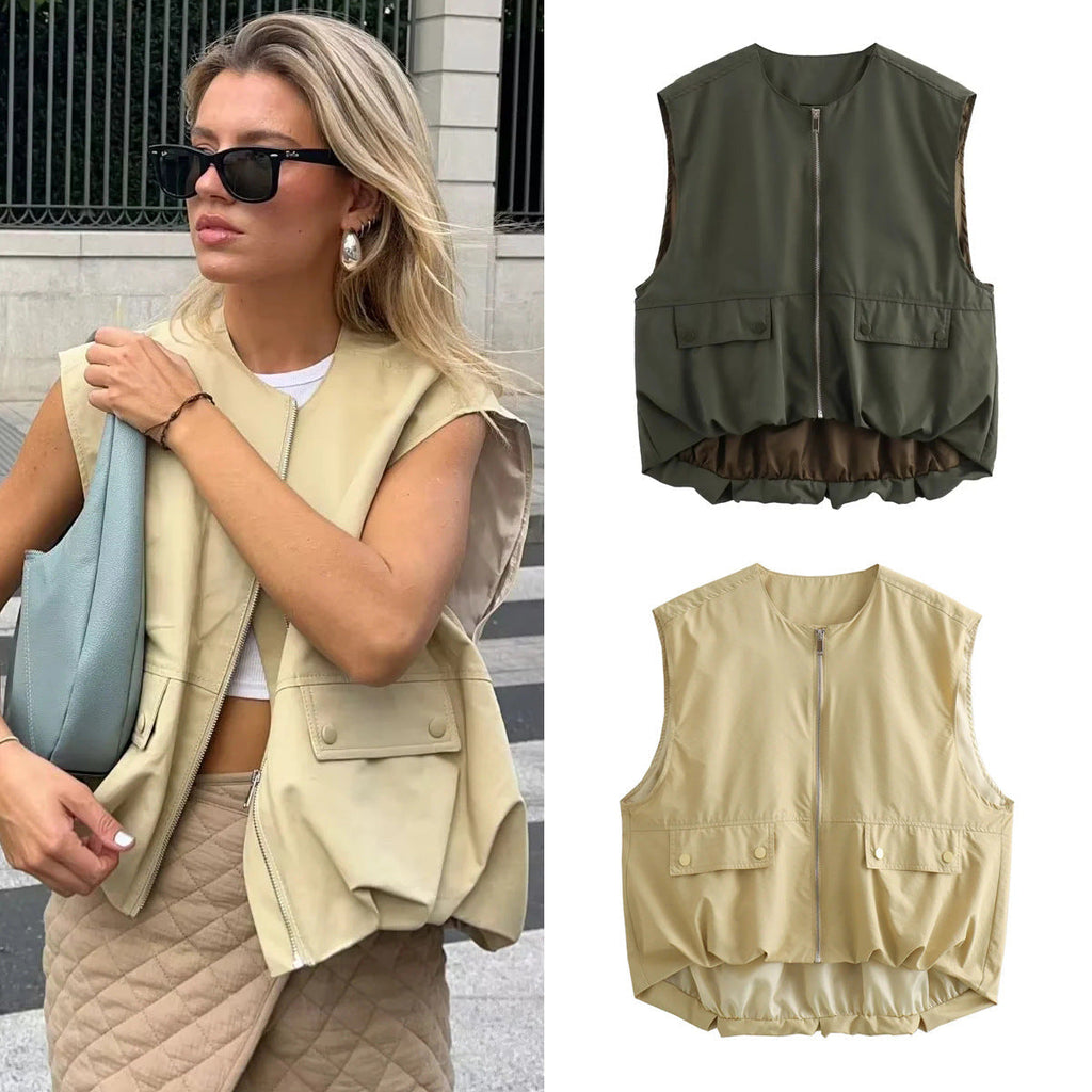 GRMODE | Relaxed Casual Cardigan Vest Tank Top