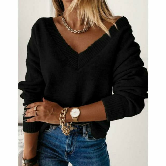 GR | Pullover mit V-Ausschnitt