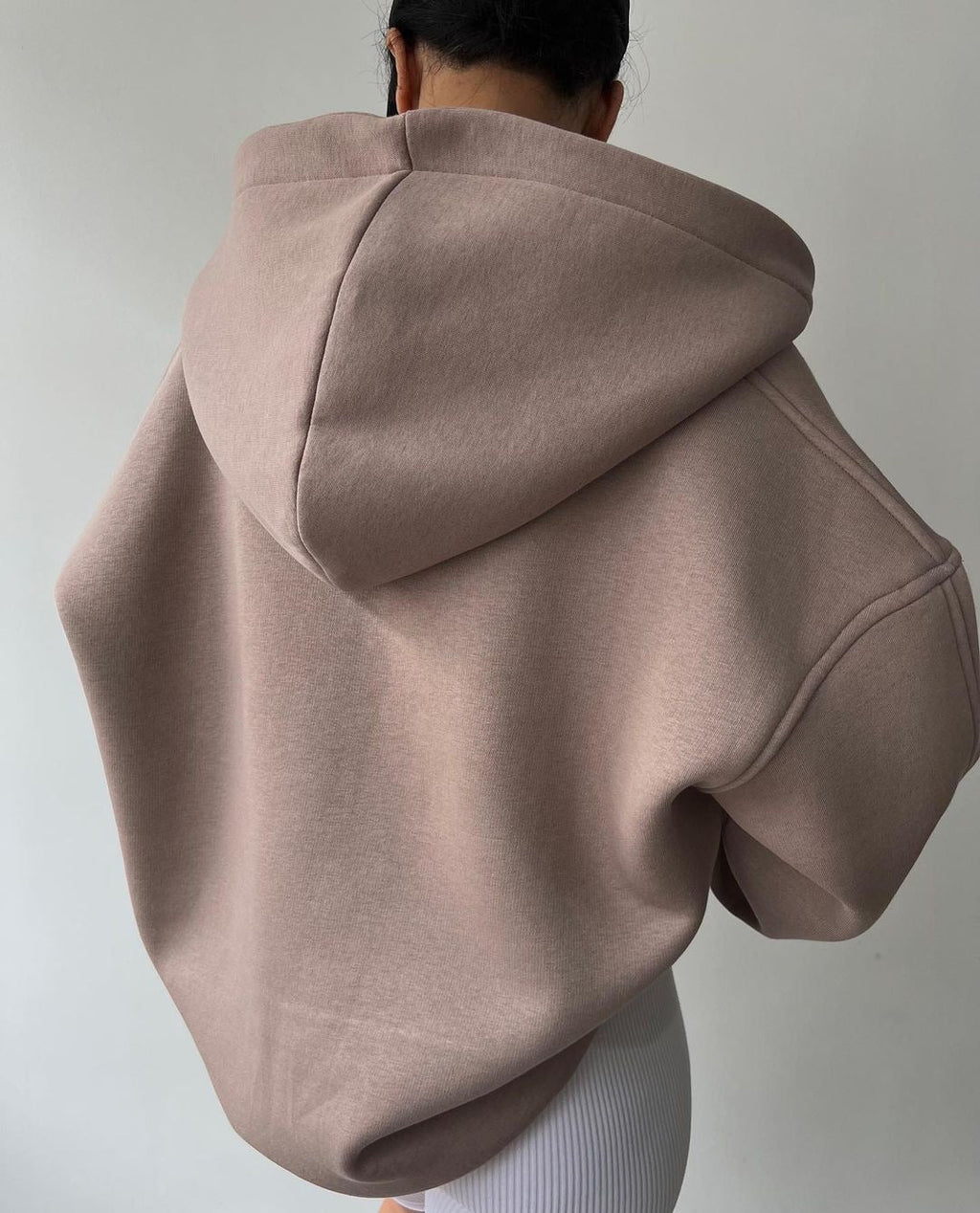 Damen oversized Kapuzenpullover mit Kängurutasche und bequemer Passform GR