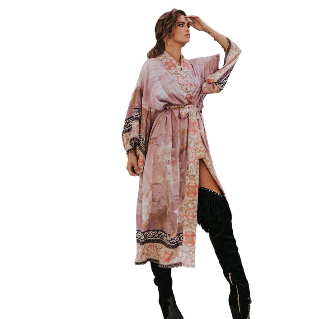 Women's beach robe in a luxurious and artistic design GR