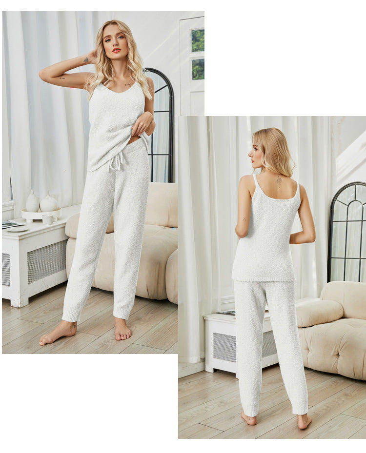 GR | Fleece knit top pajama set 