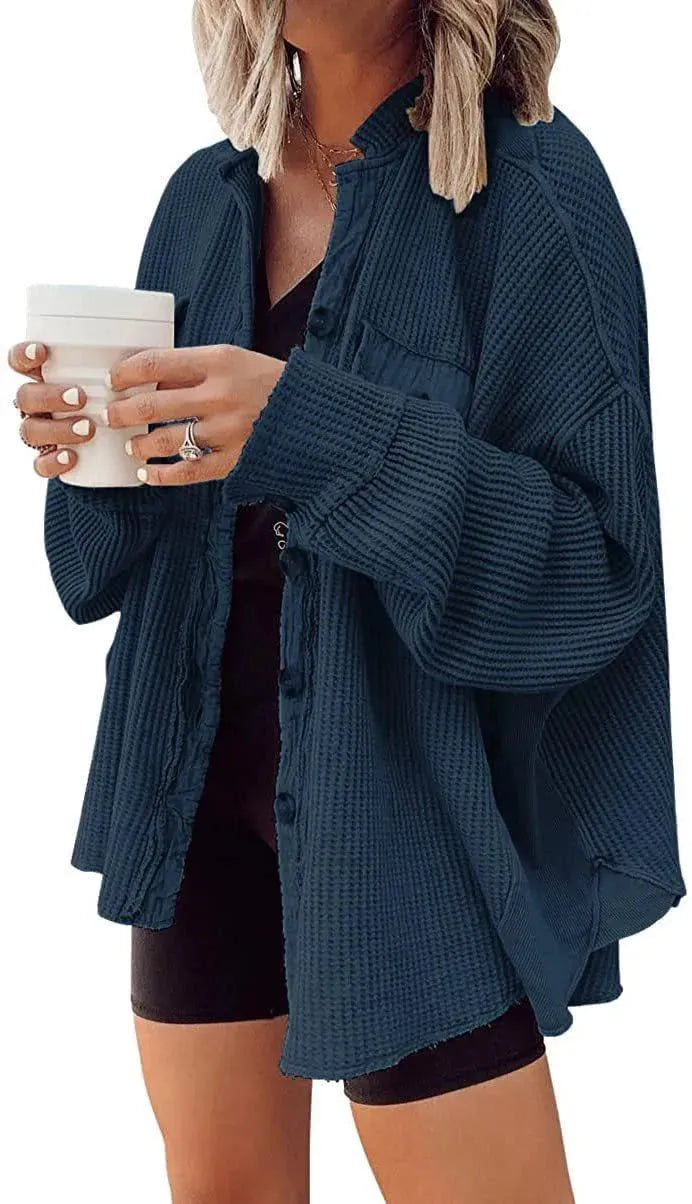 GR | Women's irregular shirt jacket
