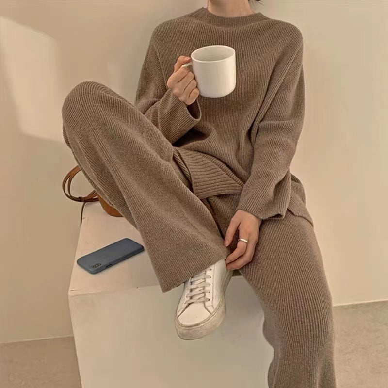 GR | Straight-leg wide-leg trouser suit 