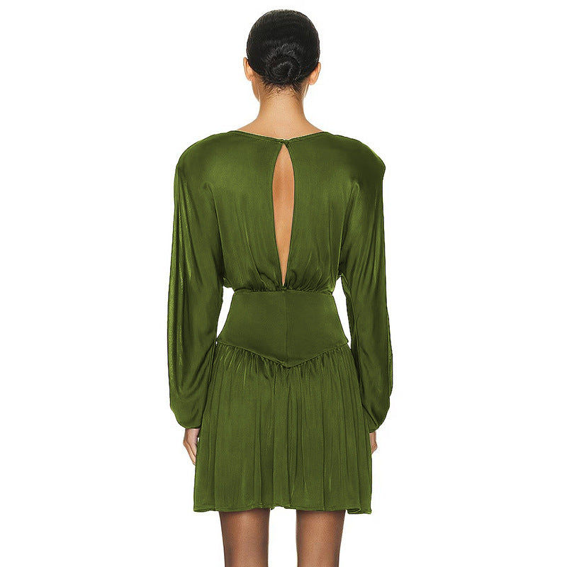 Damen Abendkleid mit weitem Ärmeldesign und schmeichelndem Schnitt GR