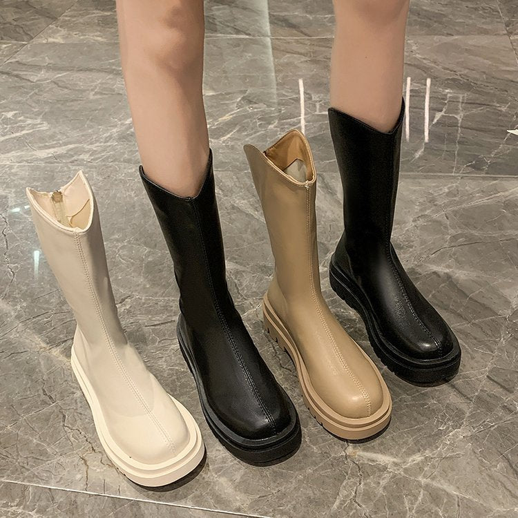 Women's rubber boots with non-slip sole and high shaft, size GR